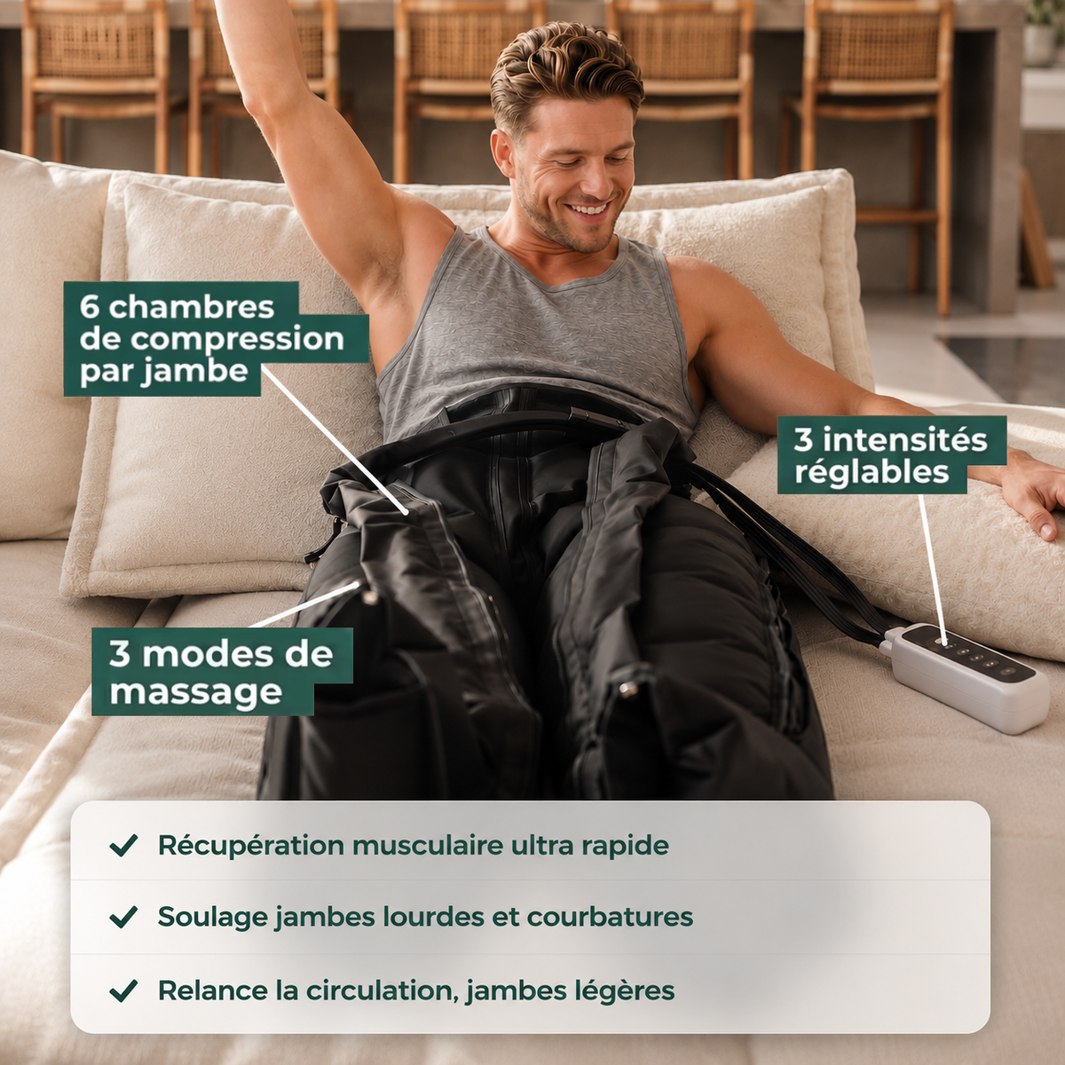 BOTTES DE PRESSOTHÉRAPIE PRO - Récupération & Circulation