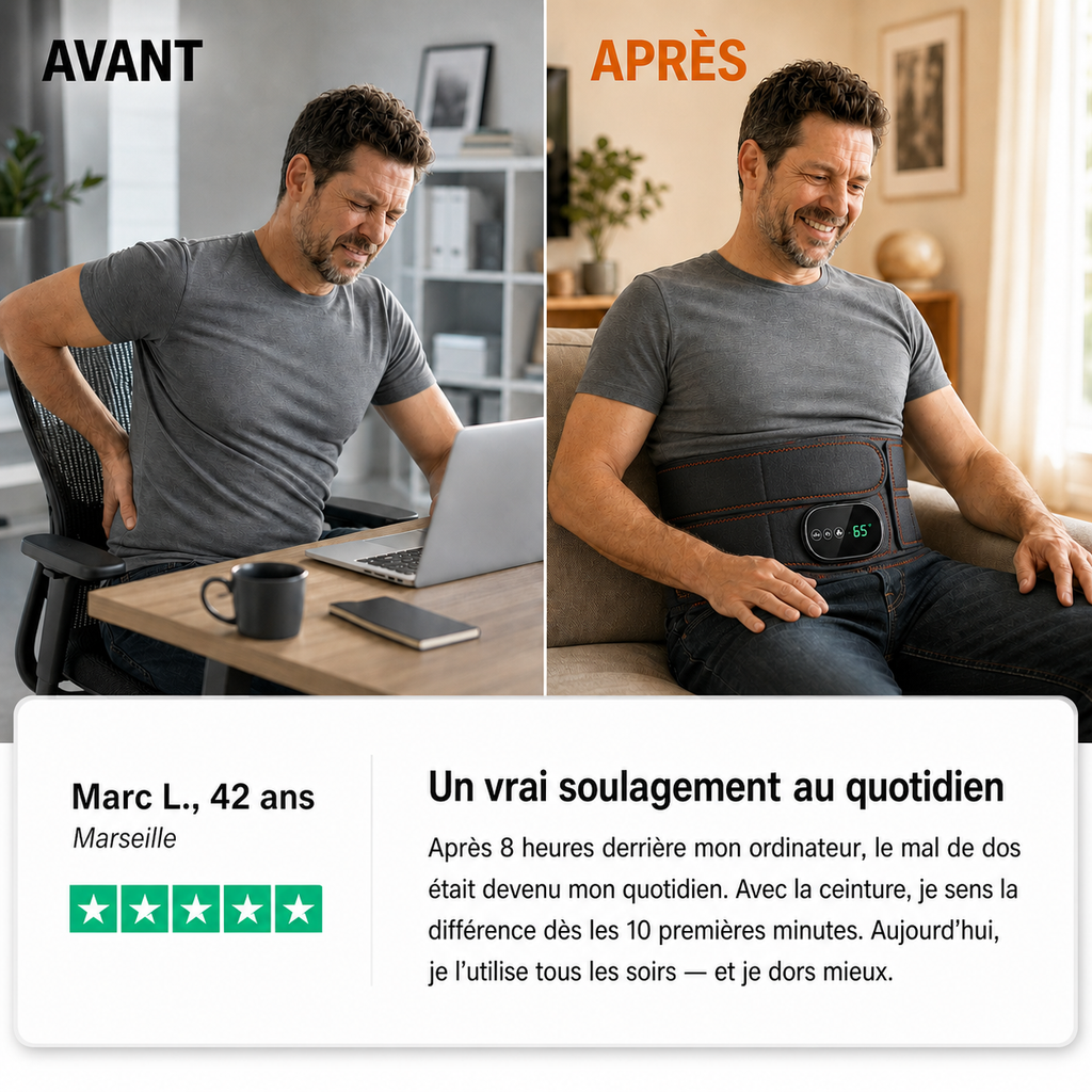 CEINTURE LOMBAIRE MASSANTE PRO