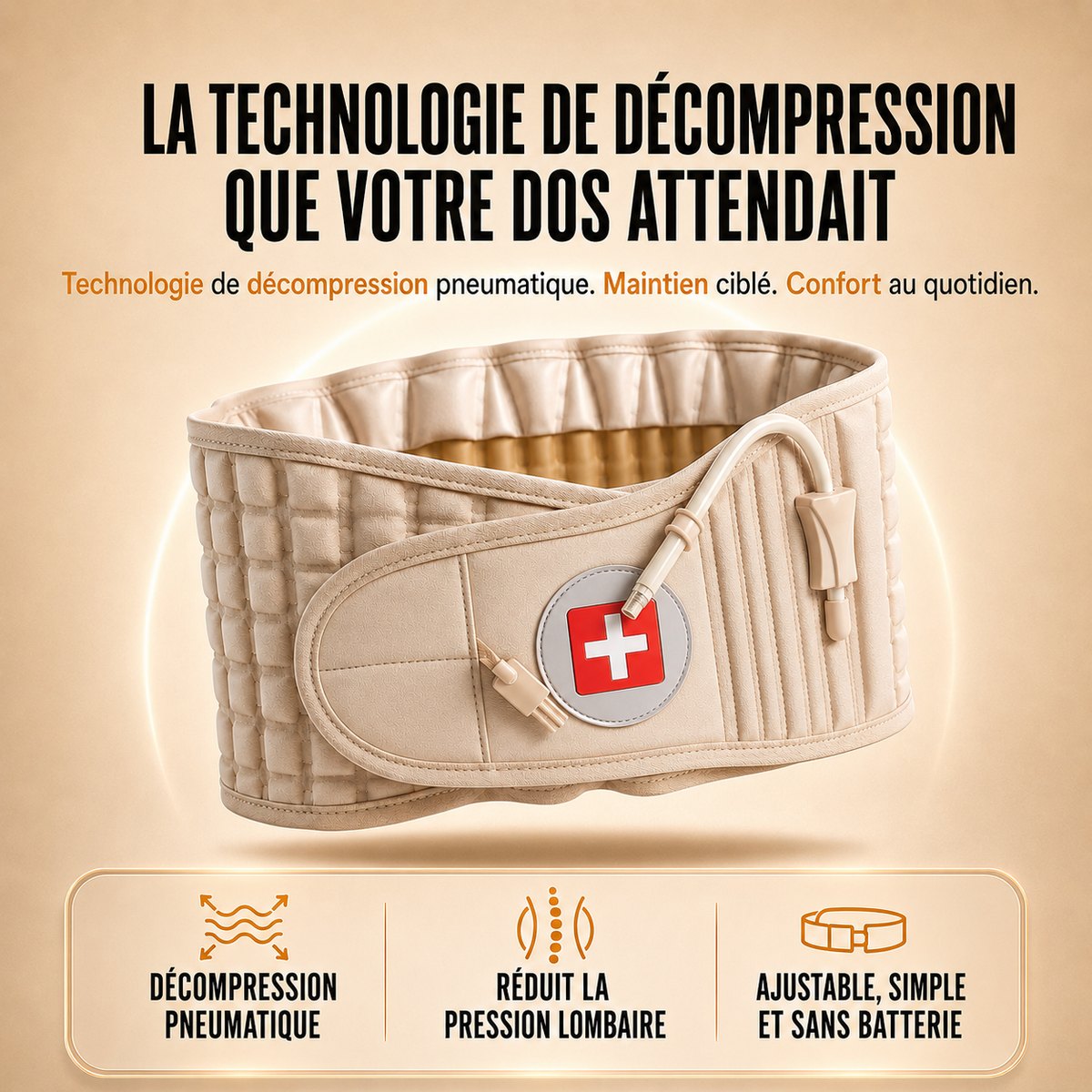 CEINTURE LOMBAIRE DÉCOMPRESSION ULTRA